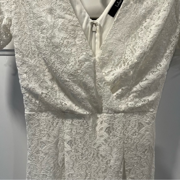 Lulu’s White Glorious Love Lace V-neck Jumpsuit - Picture 4 of 13